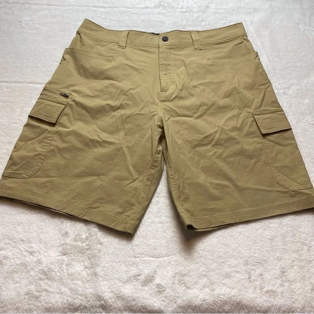 Orvis Khaki Voyager Tech Outdoor Stretch Shorts Size 36